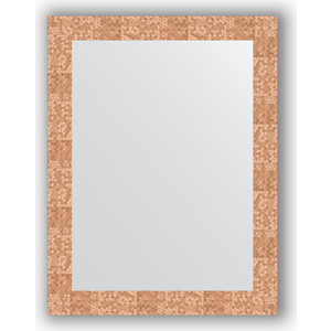 Зеркало в багетной раме поворотное Evoform Definite 66x86 см, соты медь 70 мм (BY 3178)