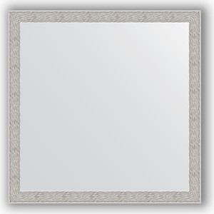 фото Зеркало в багетной раме evoform definite 71x71 см, волна алюминий 46 мм (by 3230)