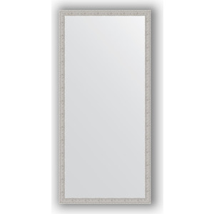 фото Зеркало в багетной раме поворотное evoform definite 71x151 см, волна алюминий 46 мм (by 3326)