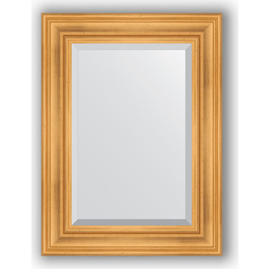 Зеркало с фацетом в багетной раме поворотное Evoform Exclusive 59x79 см, травленое золото 99 мм (BY 3392)