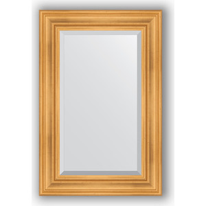 Зеркало с фацетом в багетной раме поворотное Evoform Exclusive 59x89 см, травленое золото 99 мм (BY 3418)
