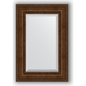 Зеркало с фацетом в багетной раме поворотное Evoform Exclusive 62x92 см, состаренная бронза с орнаментом 120 мм (BY 3429)