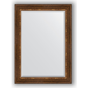Зеркало с фацетом в багетной раме поворотное Evoform Exclusive 76x106 см, римская бронза 88 мм (BY 3465)