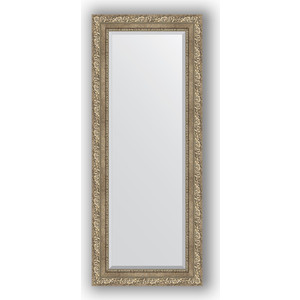 Зеркало с фацетом в багетной раме поворотное Evoform Exclusive 55x135 см, виньетка античное серебро 85 мм (BY 3513)