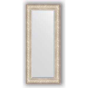Зеркало с фацетом в багетной раме поворотное Evoform Exclusive 65x150 см, виньетка серебро 109 мм (BY 3556)