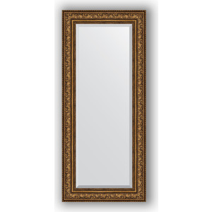 Зеркало с фацетом в багетной раме поворотное Evoform Exclusive 65x150 см, виньетка состаренная бронза 109 мм (BY 3557)