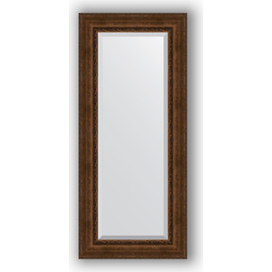 Зеркало с фацетом в багетной раме поворотное Evoform Exclusive 67x152 см, состаренная бронза с орнаментом 120 мм (BY 3559)