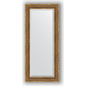 Зеркало с фацетом в багетной раме поворотное Evoform Exclusive 69x159 см, вензель бронзовый 101 мм (BY 3578)