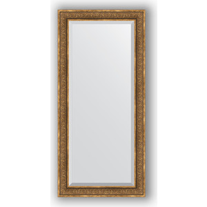 Зеркало с фацетом в багетной раме поворотное Evoform Exclusive 79x169 см, вензель бронзовый 101 мм (BY 3604)