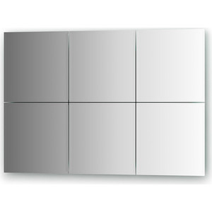 Зеркальная плитка Evoform Reflective с фацетом 10 мм, 25 х 25 см, комплект 6 шт. (BY 1505)