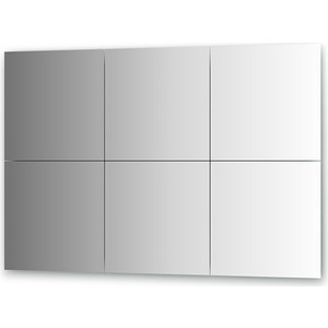 Зеркальная плитка Evoform Reflective с фацетом 15 мм, 40 х 40 см, комплект 6 шт. (BY 1533)
