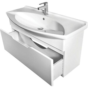 Мебель для ванной Dreja Laguna 105 с ящиком, белый глянец