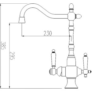 Смеситель для кухни ZorG Clean Water под фильтр, хром (ZR 336 YF-50)