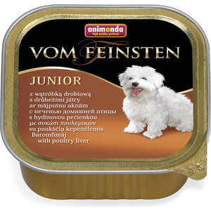 Консервы Animonda Vom Feinsten Junior с печенью домашней птицы для щенков и юниоров 150г (82976), Vom Feinsten Junior с печенью домашней птицы для щенков и юниоров 150г (82976)
Консервы Animonda Vom Feinsten Junior с печенью домашней птицы для щенков и юниоров 150г (82976), Vom Feinsten Junior с печенью домашней птицы для щенков и юниоров 150г (82976)