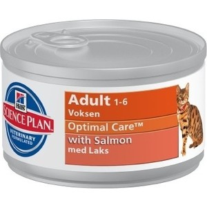 Консервы Hill's Science Plan Optimal Care Adult with Salmon с лососем для кошек 85г (4535), Science Plan Optimal Care Adult with Salmon с лососем для кошек 85г (4535)
Консервы Hill's Science Plan Optimal Care Adult with Salmon с лососем для кошек 85г (4535), Science Plan Optimal Care Adult with Salmon с лососем для кошек 85г (4535)