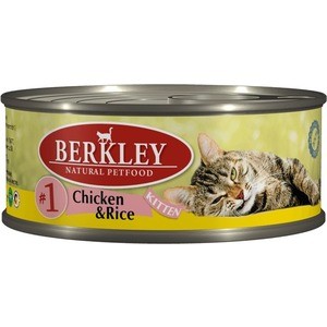 Консервы Berkley Kitten Chicken & Rice № 1 с курицей и рисом для котят 100г (75100), Kitten Chicken & Rice № 1 с курицей и рисом для котят 100г (75100)
Консервы Berkley Kitten Chicken & Rice № 1 с курицей и рисом для котят 100г (75100), Kitten Chicken & Rice № 1 с курицей и рисом для котят 100г (75100)
