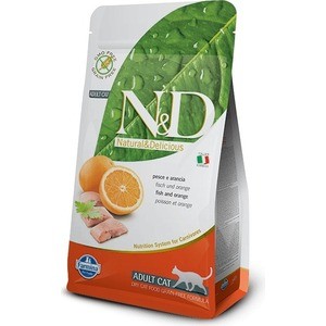 Сухой корм Farmina N&D Adult Cat GF Fish & Orange беззерновой с рыбой и апельсином для кошек 300г (21045), N&D Adult Cat GF Fish & Orange беззерновой с рыбой и апельсином для кошек 300г (21045)
Сухой корм Farmina N&D Adult Cat GF Fish & Orange беззерновой с рыбой и апельсином для кошек 300г (21045), N&D Adult Cat GF Fish & Orange беззерновой с рыбой и апельсином для кошек 300г (21045)