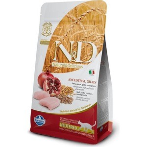 Сухой корм Farmina N&D Neutered Cat LG Chicken & Pomegranate низкозерновой с курицей и гранатом для стерилизованных кошек 10кг (00754), N&D Neutered Cat LG Chicken & Pomegranate низкозерновой с курицей и гранатом для стерилизованных кошек 10кг (00754)
Сухой корм Farmina N&D Neutered Cat LG Chicken & Pomegranate низкозерновой с курицей и гранатом для стерилизованных кошек 10кг (00754), N&D Neutered Cat LG Chicken & Pomegranate низкозерновой с курицей и гранатом для стерилизованных кошек 10кг (00754)