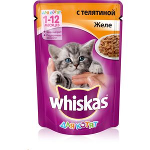 Паучи Whiskas кусочки в желе с телятиной для котят 85г (10156201), кусочки в желе с телятиной для котят 85г (10156201)
Паучи Whiskas кусочки в желе с телятиной для котят 85г (10156201), кусочки в желе с телятиной для котят 85г (10156201)
