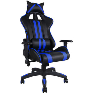 Офисное кресло TetChair iCar, кож/зам, черный/синий