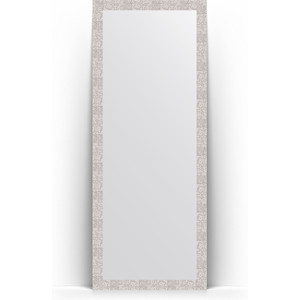 Зеркало напольное Evoform Definite Floor 78x197 см, в багетной раме - соты алюминий 70 мм (BY 6005)