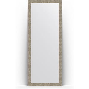 Зеркало напольное Evoform Definite Floor 78x197 см, в багетной раме - соты титан 70 мм (BY 6006)