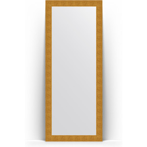 Зеркало напольное Evoform Definite Floor 81x201 см, в багетной раме - чеканка золотая 90 мм (BY 6008)