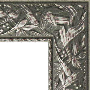 Зеркало напольное с фацетом Evoform Exclusive Floor 84x203 см, в багетной раме - византия серебро 99 мм (BY 6125)