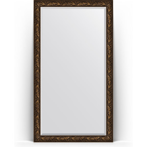 Зеркало напольное с фацетом Evoform Exclusive Floor 114x203 см, в багетной раме - византия бронза 99 мм (BY 6166)