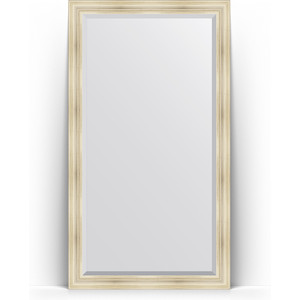 Зеркало напольное с фацетом Evoform Exclusive Floor 114x204 см, в багетной раме - травленое серебро 99 мм (BY 6168)