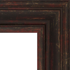 Зеркало напольное с гравировкой Evoform Exclusive-G Floor 84x204 см, в багетной раме - темный прованс 99 мм (BY 6330)