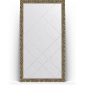 Зеркало напольное с гравировкой Evoform Exclusive-G Floor 110x200 см, в багетной раме - виньетка античная латунь 85 мм (BY 6355)