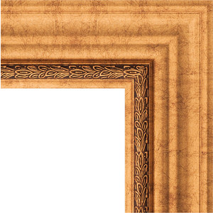 Зеркало напольное с гравировкой Evoform Exclusive-G Floor 111x201 см, в багетной раме - римское золото 88 мм (BY 6357)