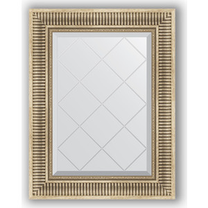 Зеркало с гравировкой поворотное Evoform Exclusive-G 57x75 см, в багетной раме - серебряный акведук 93 мм (BY 4024)