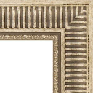 Зеркало с гравировкой поворотное Evoform Exclusive-G 57x75 см, в багетной раме - серебряный акведук 93 мм (BY 4024)