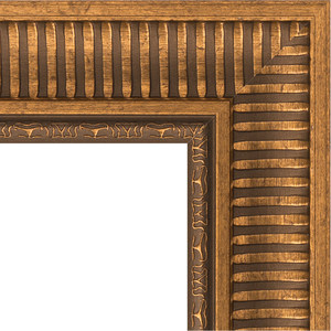 Зеркало с гравировкой поворотное Evoform Exclusive-G 67x90 см, в багетной раме - бронзовый акведук 93 мм (BY 4111)