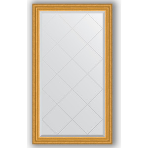 Зеркало с гравировкой поворотное Evoform Exclusive-G 72x127 см, в багетной раме - состаренное золото 67 мм (BY 4216)