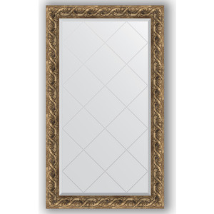 Зеркало с гравировкой поворотное Evoform Exclusive-G 76x130 см, в багетной раме - фреска 84 мм (BY 4227)