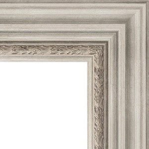 Зеркало с гравировкой поворотное Evoform Exclusive-G 96x121 см, в багетной раме - римское серебро 88 мм (BY 4362)
