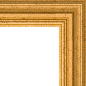 Зеркало с гравировкой Evoform Exclusive-G 102x102 см, в багетной раме - состаренное золото 67 мм (BY 4431)