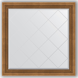 Зеркало с гравировкой Evoform Exclusive-G 107x107 см, в багетной раме - бронзовый акведук 93 мм (BY 4455)