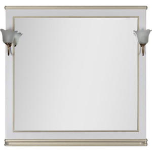 Зеркало Aquanet Валенса 100 белый краколет/золото (182647)