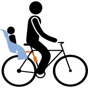 фото Детское велосипедное кресло thule ridealong child bike seat dark grey 100106