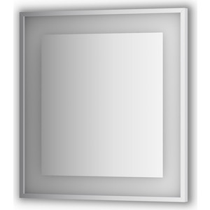 Зеркало в багетной раме поворотное Evoform Ledside со светильником 20 W 70x75 см (BY 2202)