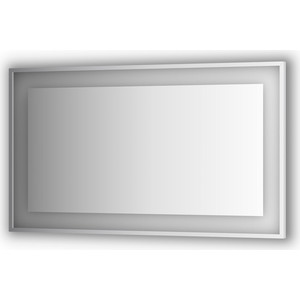 Зеркало в багетной раме поворотное Evoform Ledside со светильником 31,5 W 130x75 см (BY 2208)