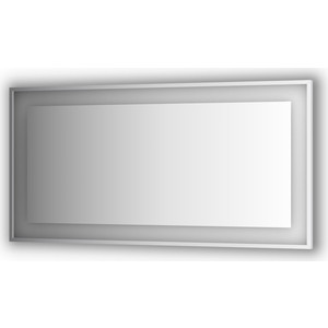 Зеркало в багетной раме поворотное Evoform Ledside со светильником 35,5 W 150x75 см (BY 2210)
