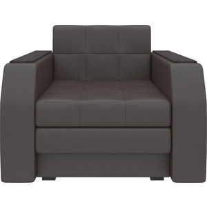 Кресло-кровать АртМебель Атлант эко-кожа коричневый