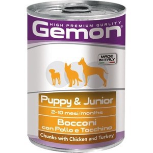 Консервы Gemon Puppy Chunks with Chicken and Turkey с курицей и индейкой кусочки для щенков 415г, Puppy Chunks with Chicken and Turkey с курицей и индейкой кусочки для щенков 415г
Консервы Gemon Puppy Chunks with Chicken and Turkey с курицей и индейкой кусочки для щенков 415г, Puppy Chunks with Chicken and Turkey с курицей и индейкой кусочки для щенков 415г