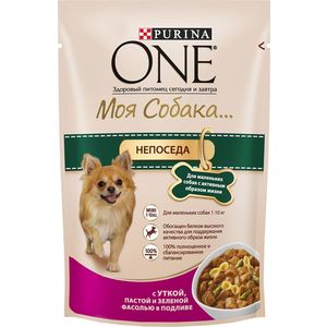 Паучи Purina One Моя собака непоседа с уткой, пастой и зеленой фасолью в подливе для маленьких собак с активным образом жизни 100г (12324158), Моя собака непоседа с уткой, пастой и зеленой фасолью в подливе для маленьких собак с активным образом жизни 100
Паучи Purina One Моя собака непоседа с уткой, пастой и зеленой фасолью в подливе для маленьких собак с активным образом жизни 100г (12324158), Моя собака непоседа с уткой, пастой и зеленой фасолью в подливе для маленьких собак с активным образом жизни 100