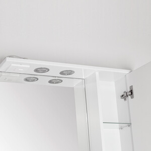 Зеркало-шкаф Style line Амелия 65 с подсветкой, белый (4650134470482)